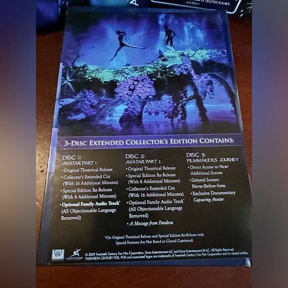 James Cameron’s Avatar 3 Disc DVD Set Extended Collectionctor’s Edition Preowned - Picture 3 of 16